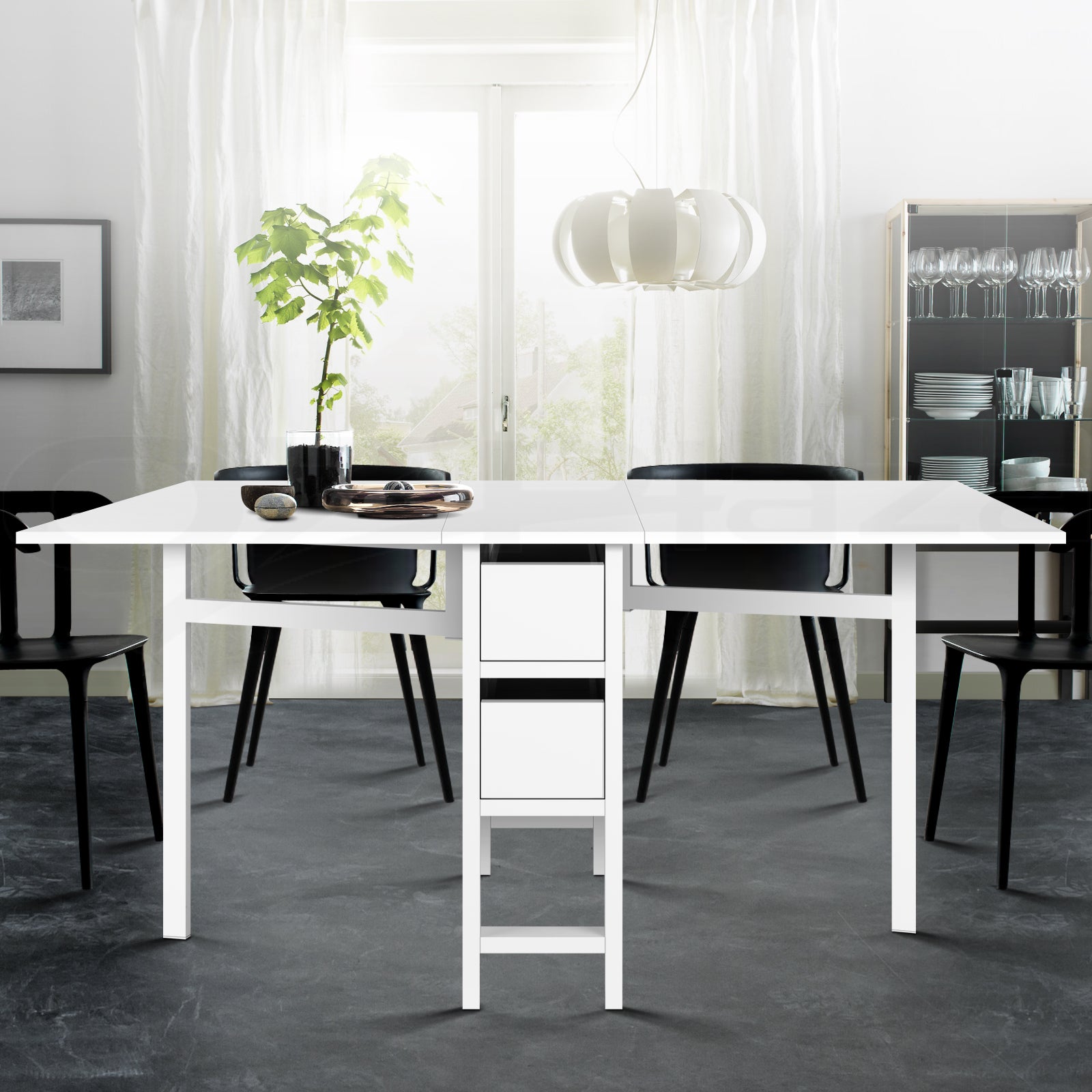 4-6 Seater Extendable Gateleg Dining Table – Homecoze