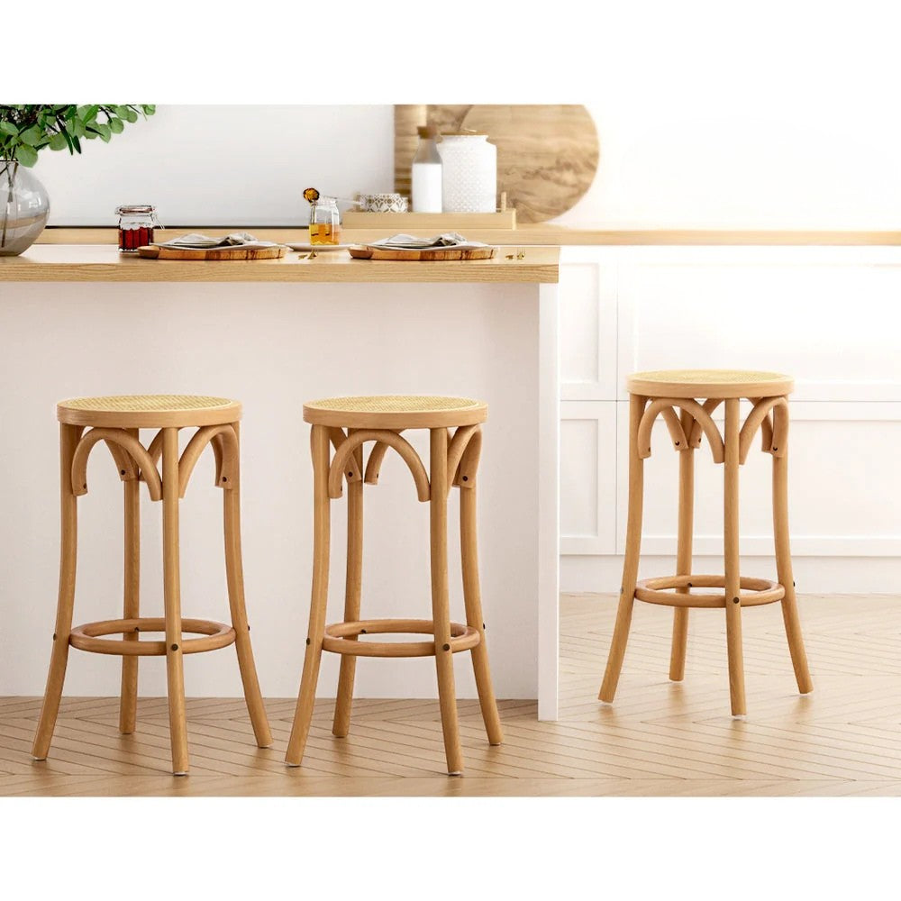 Set of 3 Bar Stools | Modern Kitchen Seating | Homecoze