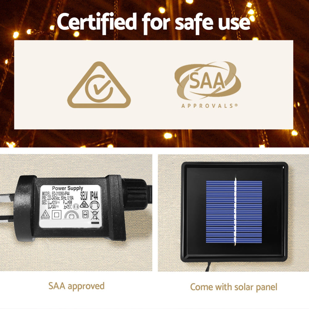 7FT (2.1m) Solar LED Christmas Tree - Homecoze