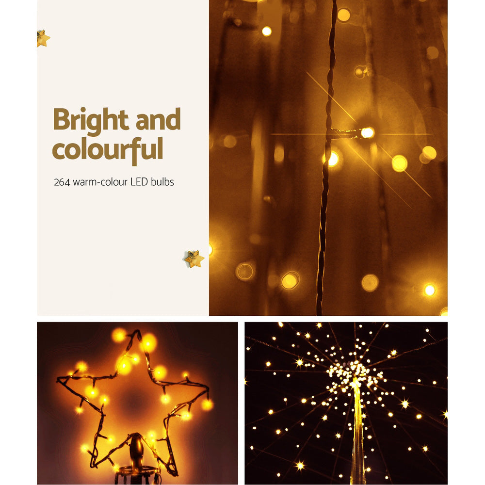 7FT (2.1m) Solar LED Christmas Tree - Homecoze