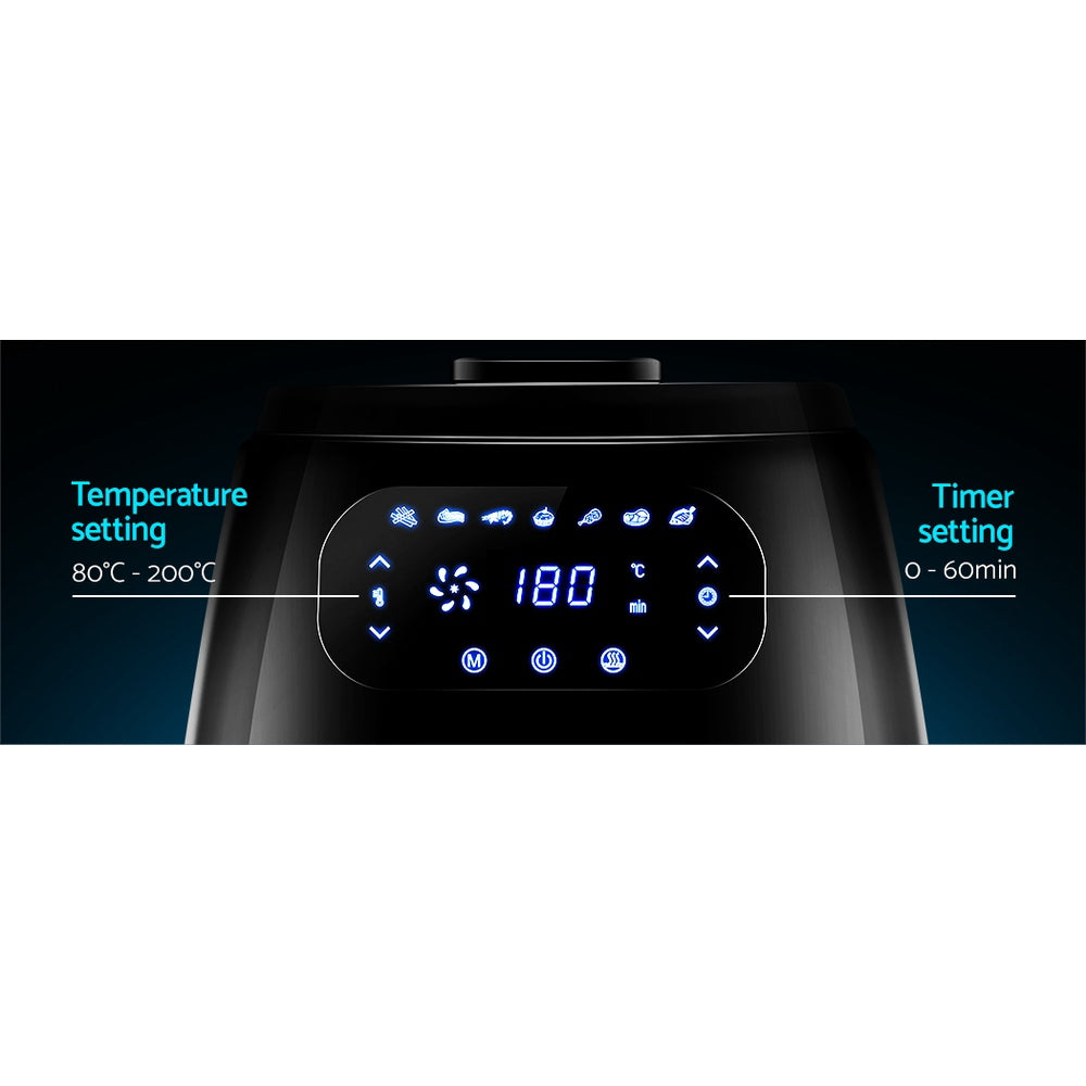 8.5L LCD Touch Panel Oil Free Air Fryer 1800W - Homecoze
