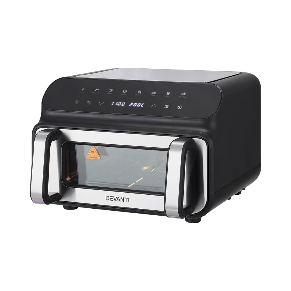Devanti Air Fryer 10L LCD Kitchen Oven - Homecoze
