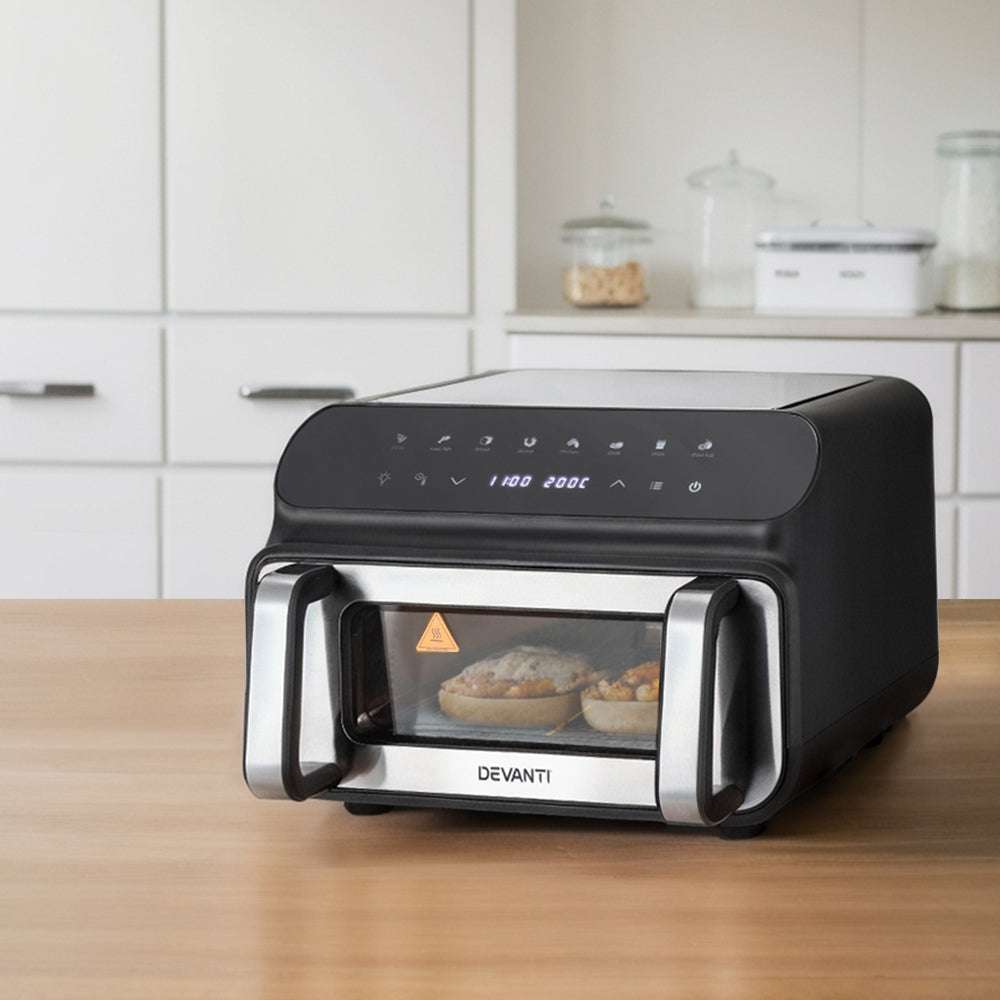 Devanti Air Fryer 10L LCD Kitchen Oven - Homecoze
