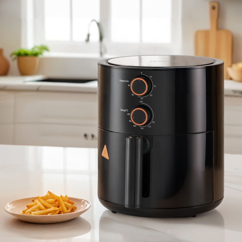 Devanti 4L Air Fryer Knob Control 1500W - Homecoze