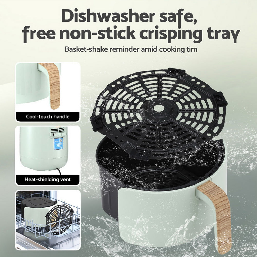 5L Air Fryer Touch Control 1700W - Green