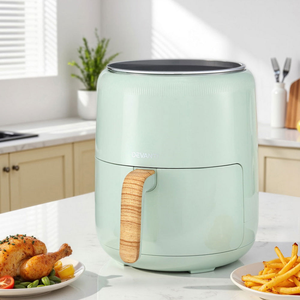 5L Air Fryer Touch Control 1700W - Green - Homecoze