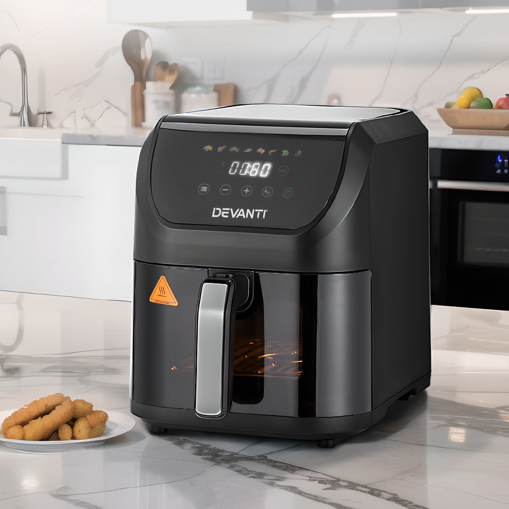 Air Fryer 5L W/ LCD Touch 1500W - Homecoze