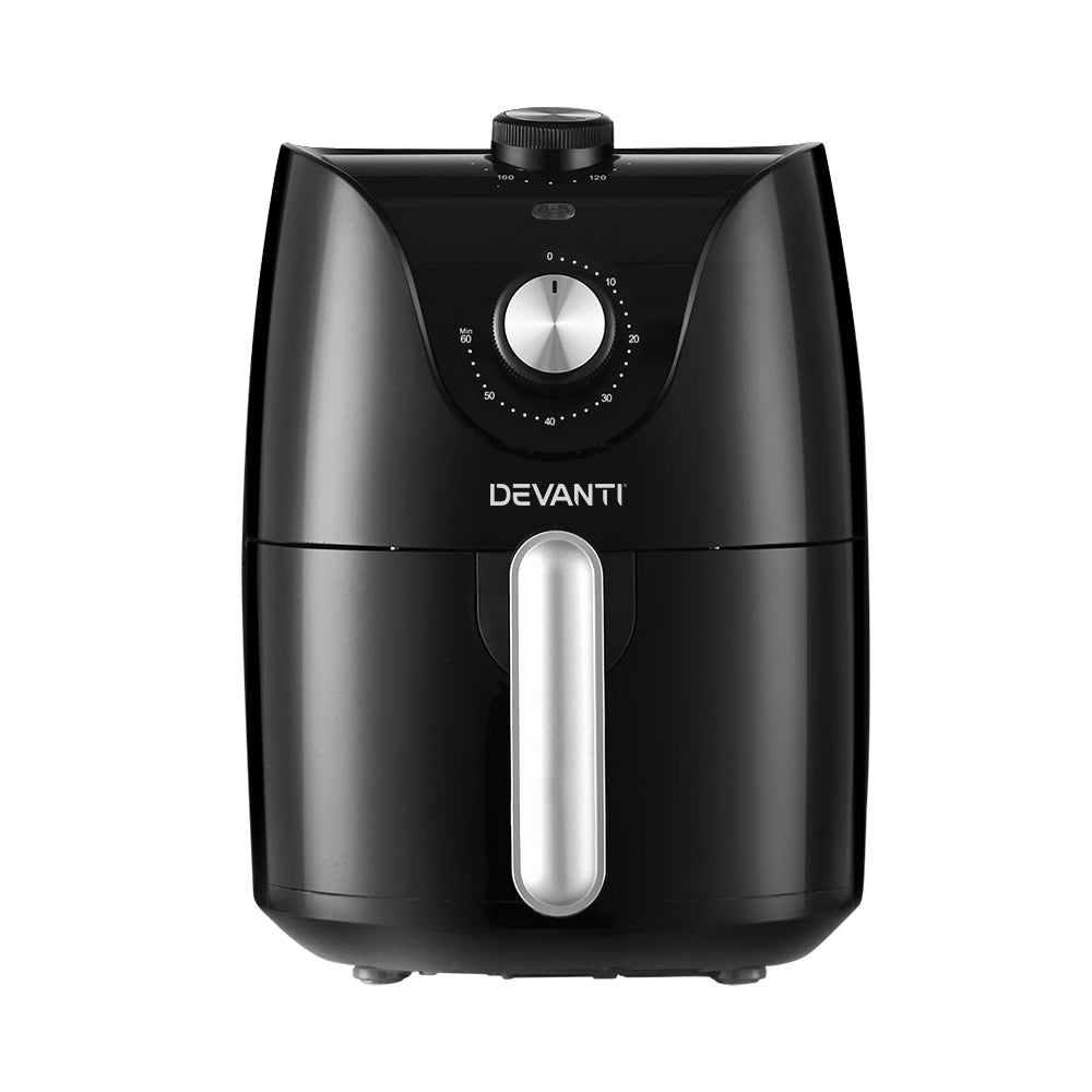 Mini 2.5L Easy-Use Rotary Knob Oil Free Air Fryer 1200W - Homecoze