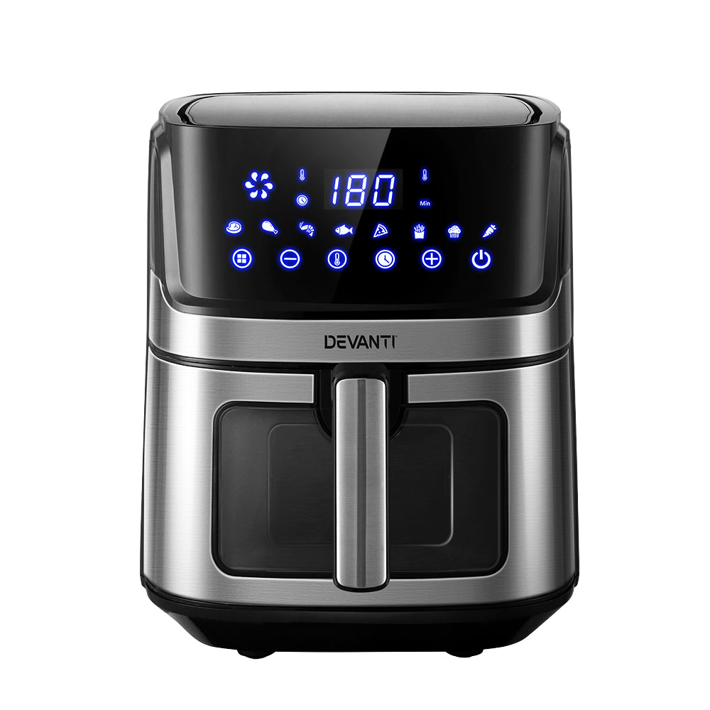 6.5L LCD Touch Panel Oil Free Air Fryer 1700W - Homecoze