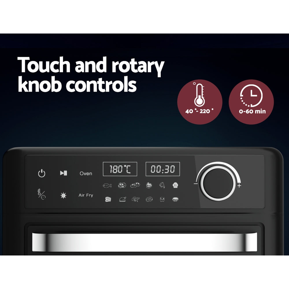 Devanti Air Fryer 15L LCD Fryers Oven - Homecoze