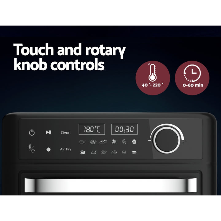 Devanti Air Fryer 15L LCD Fryers Oven - Homecoze