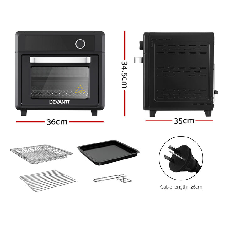 Devanti Air Fryer 20L LCD Fryers Oven - Homecoze