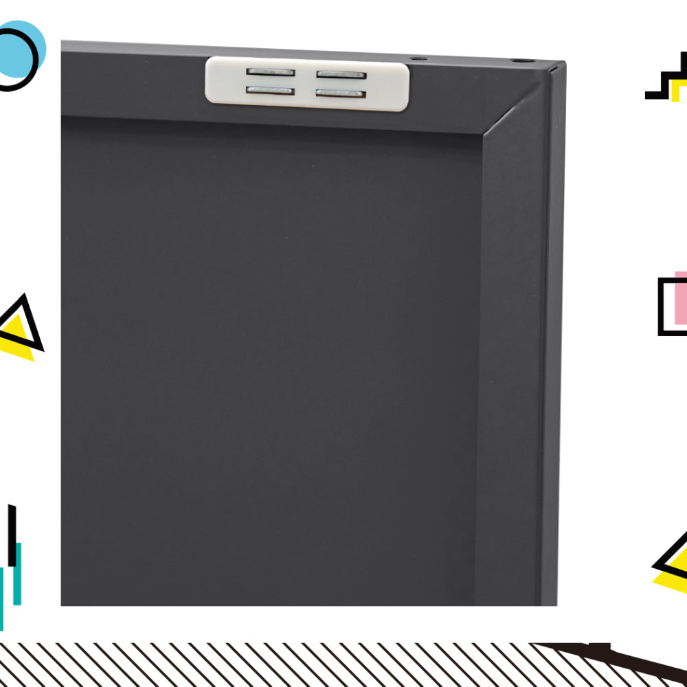 Metal Locker Low Sideboard Storage Cabinet - Charcoal - Homecoze