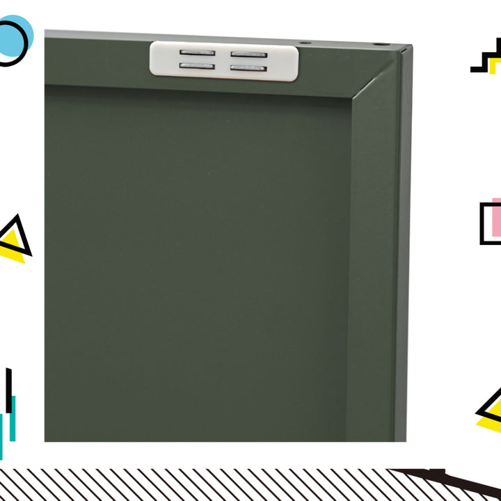 Metal Locker Low Sideboard Storage Cabinet - Green - Homecoze