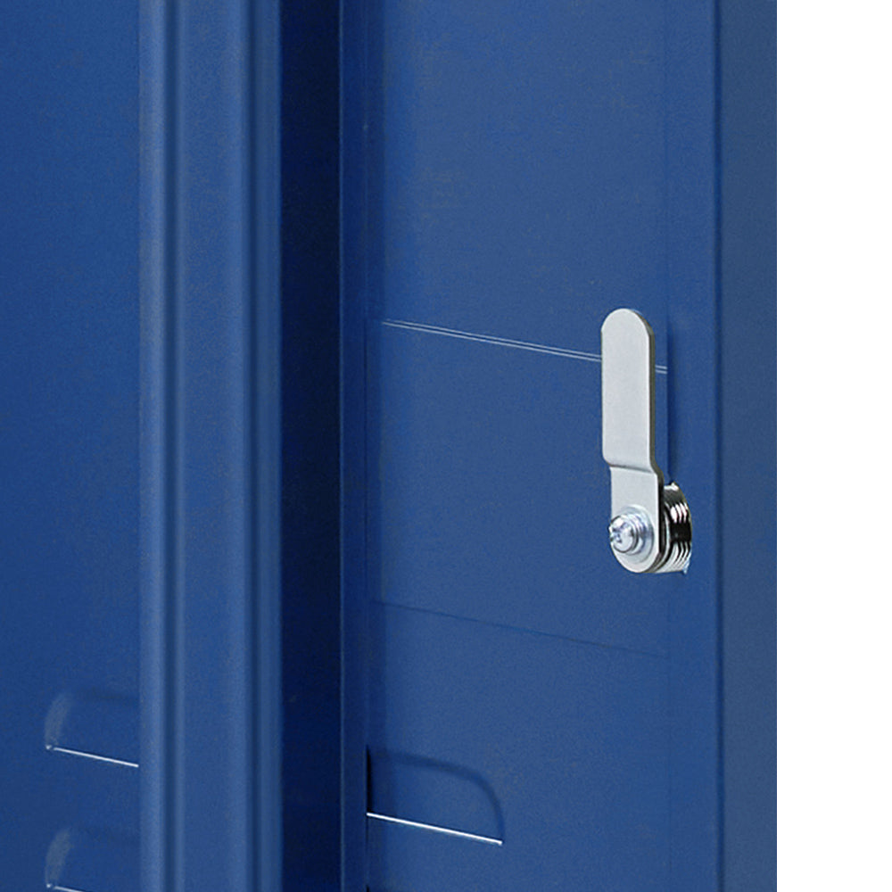 Metal Locker Side Table Cabinet - Blue