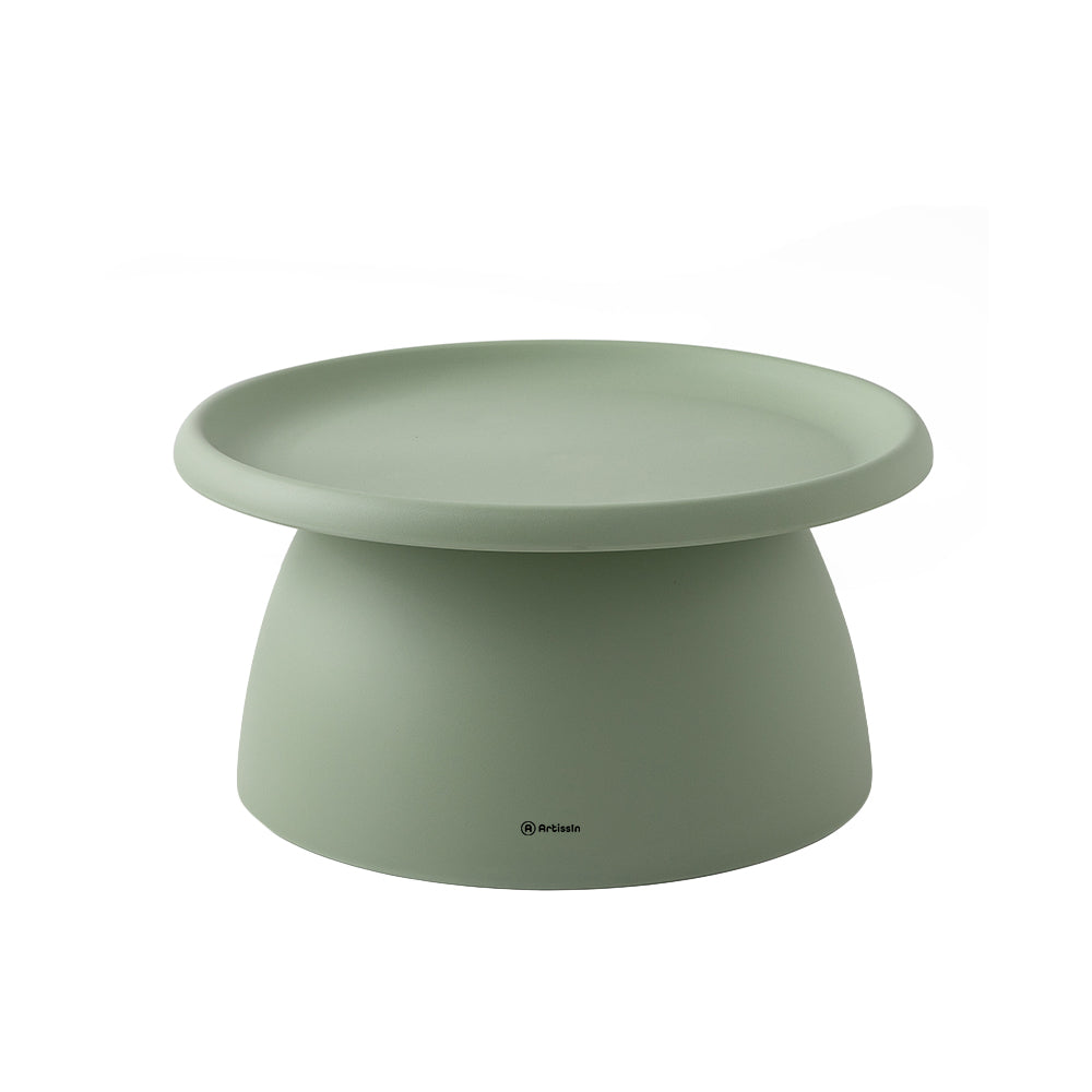 Coffee Table Mushroom 'Top-Hat' Nordic Style 71cm - Green - Homecoze