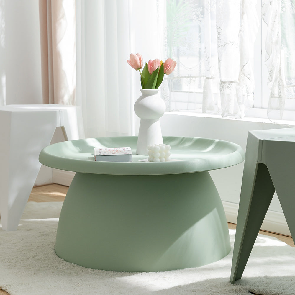 Coffee Table Mushroom 'Top-Hat' Nordic Style 71cm - Green - Homecoze