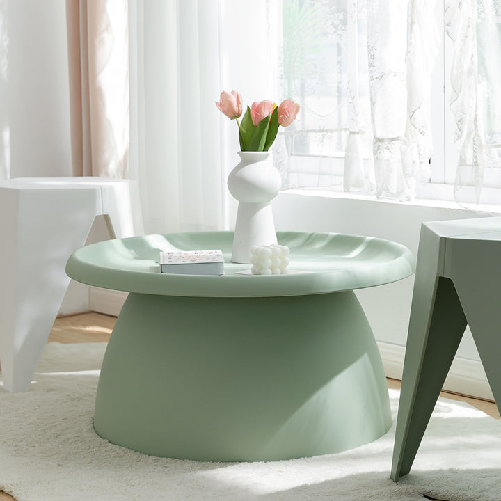 Coffee Table Mushroom 'Top-Hat' Nordic Style 71cm - Green Homecoze