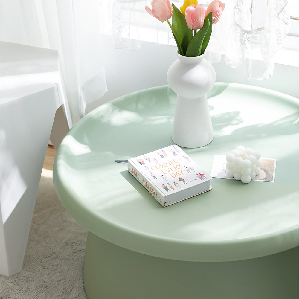 Coffee Table Mushroom 'Top-Hat' Nordic Style 71cm - Green - Homecoze