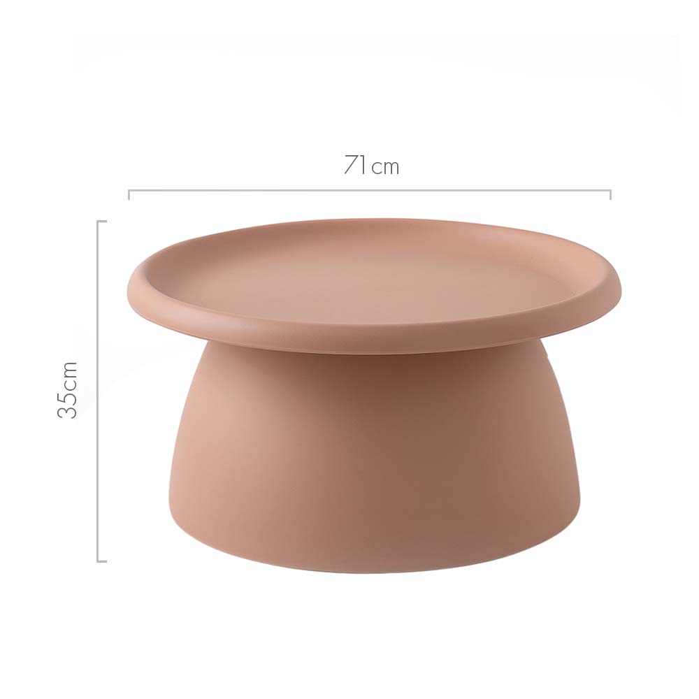 Coffee Table Mushroom 'Top-Hat' Nordic Style 71cm - Pink - Homecoze