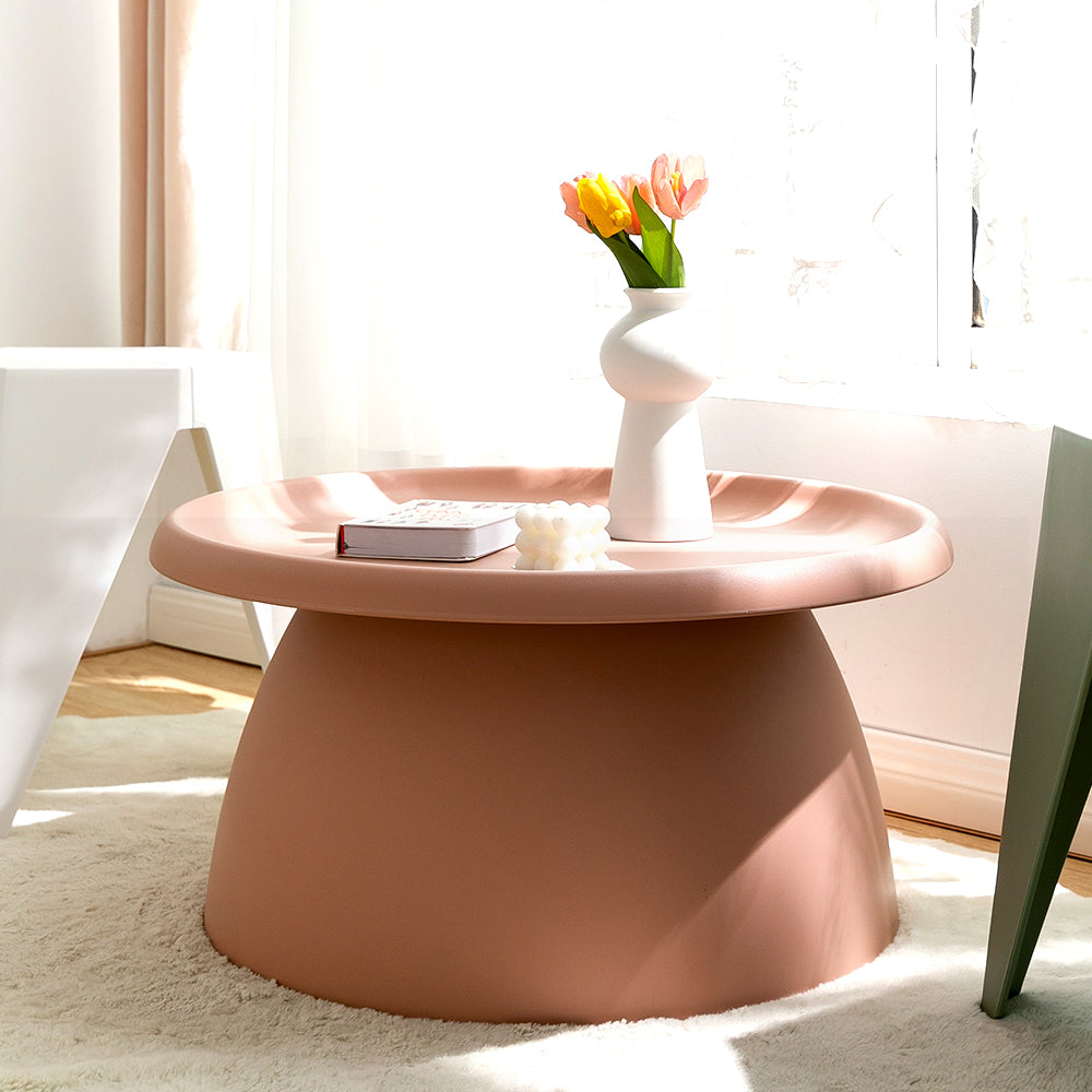 Coffee Table Mushroom 'Top-Hat' Nordic Style 71cm - Pink - Homecoze