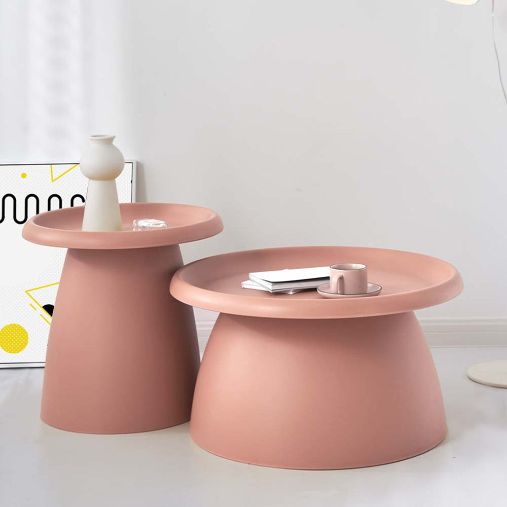 Coffee Table Mushroom 'Top-Hat' Nordic Style 71cm - Pink - Homecoze