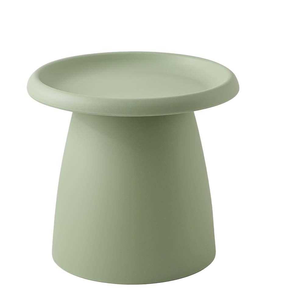 Side Table Mushroom 'Top-Hat' Nordic Style 52cm - Green Homecoze