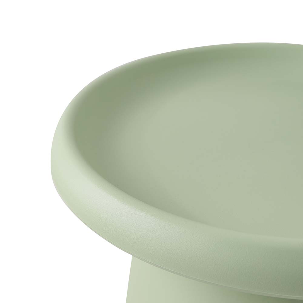 Side Table Mushroom 'Top-Hat' Nordic Style 52cm - Green - Homecoze