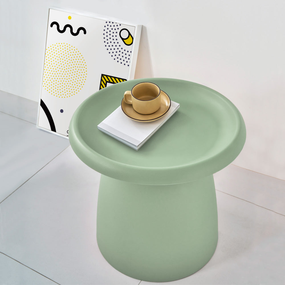 Side Table Mushroom 'Top-Hat' Nordic Style 52cm - Green Homecoze