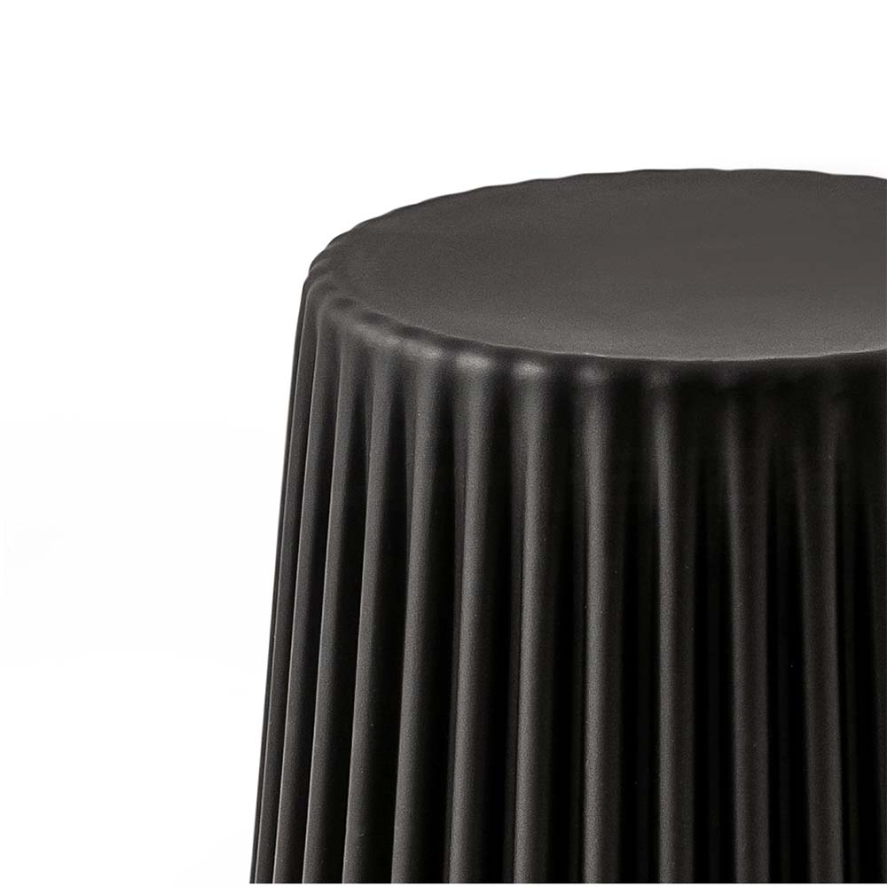 Set of 2 Stackable Foot Stool Cupcake Seats - Black - Homecoze