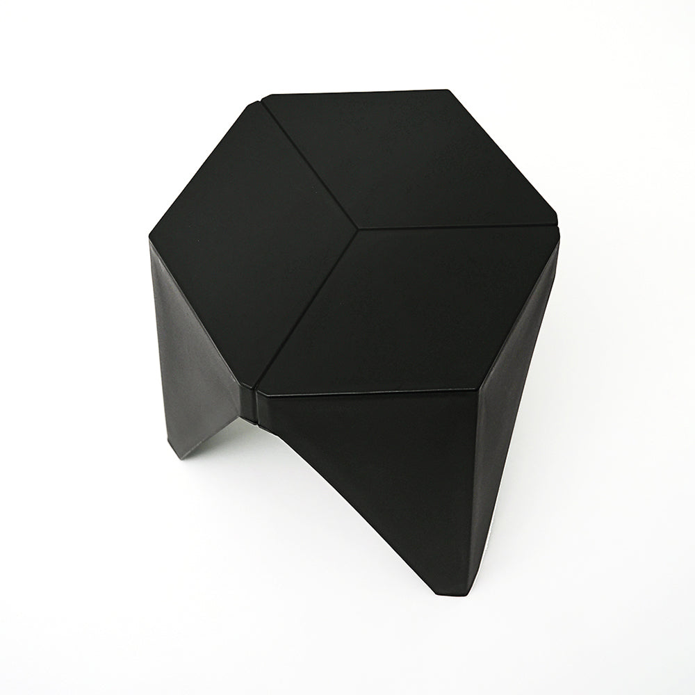Set of 2 Nordic Stool Side Tables - Black - Homecoze