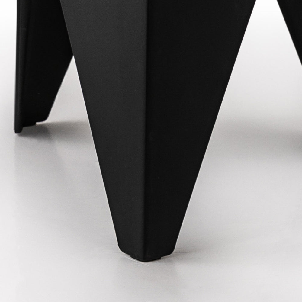 Set of 4 Nordic Stool Side Tables - Black - Homecoze