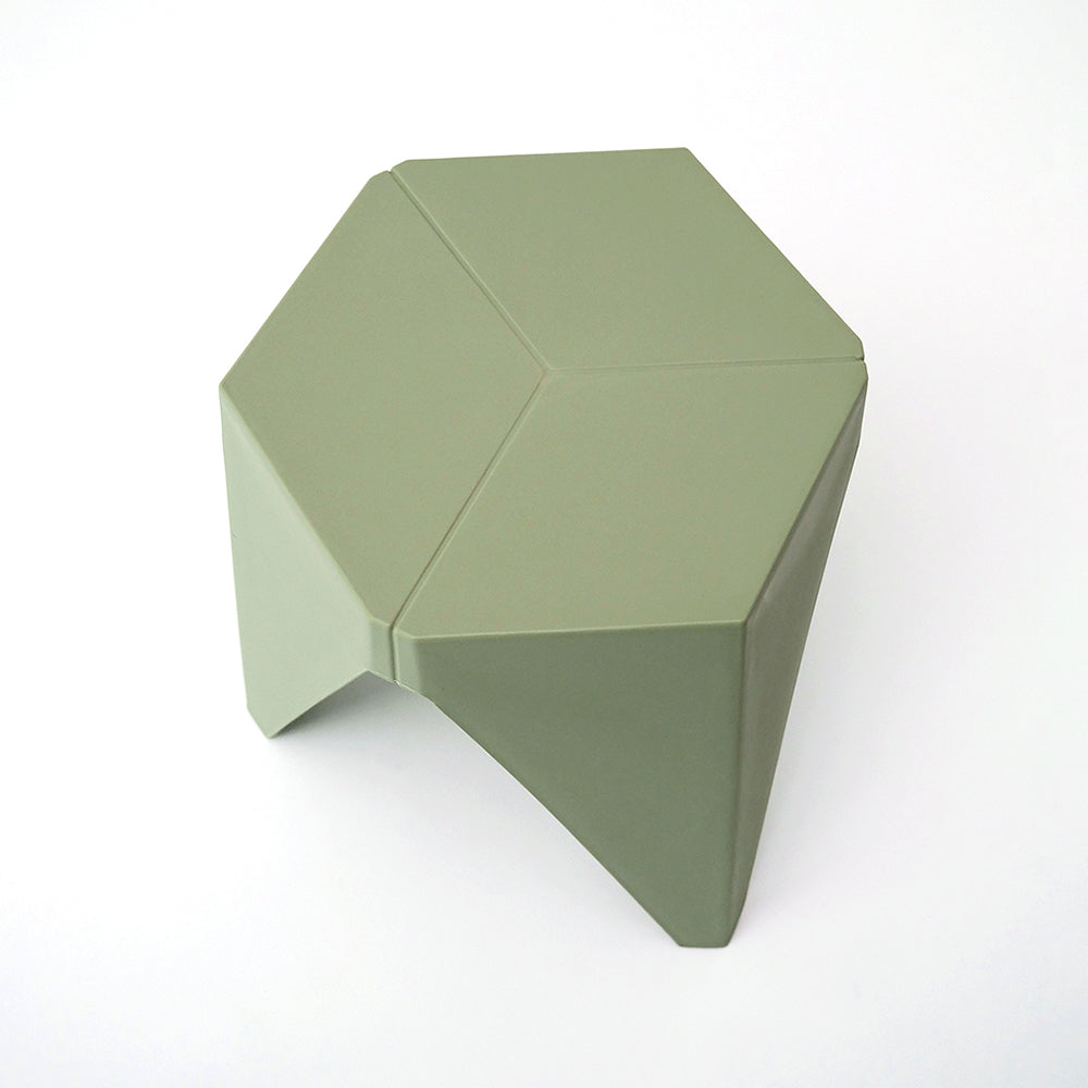 Set of 2 Nordic Stool Side Tables - Green - Homecoze
