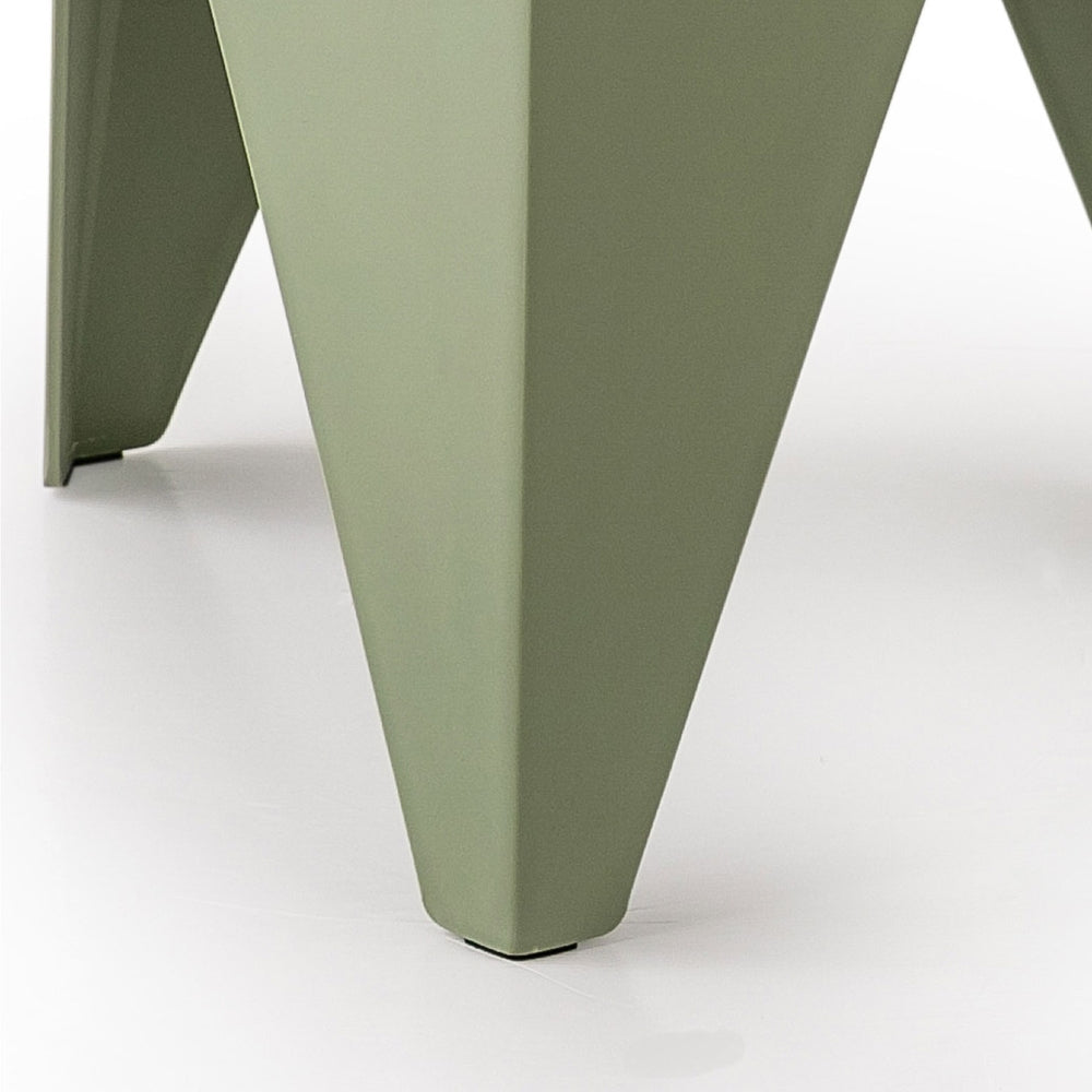 Set of 4 Nordic Stool Side Tables - Green