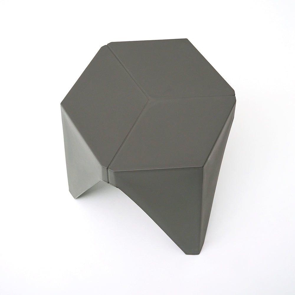 Set of 2 Nordic Stool Side Tables - Grey - Homecoze
