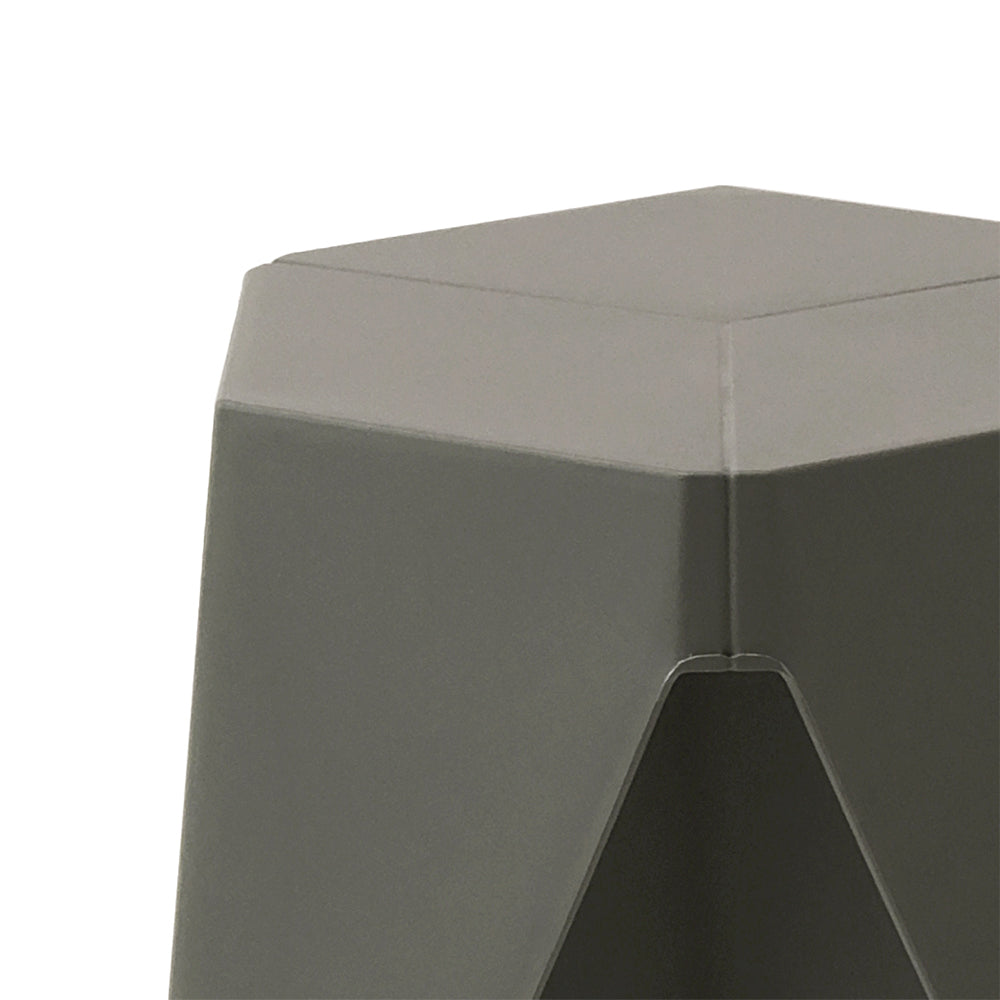 Set of 2 Nordic Stool Side Tables - Grey - Homecoze