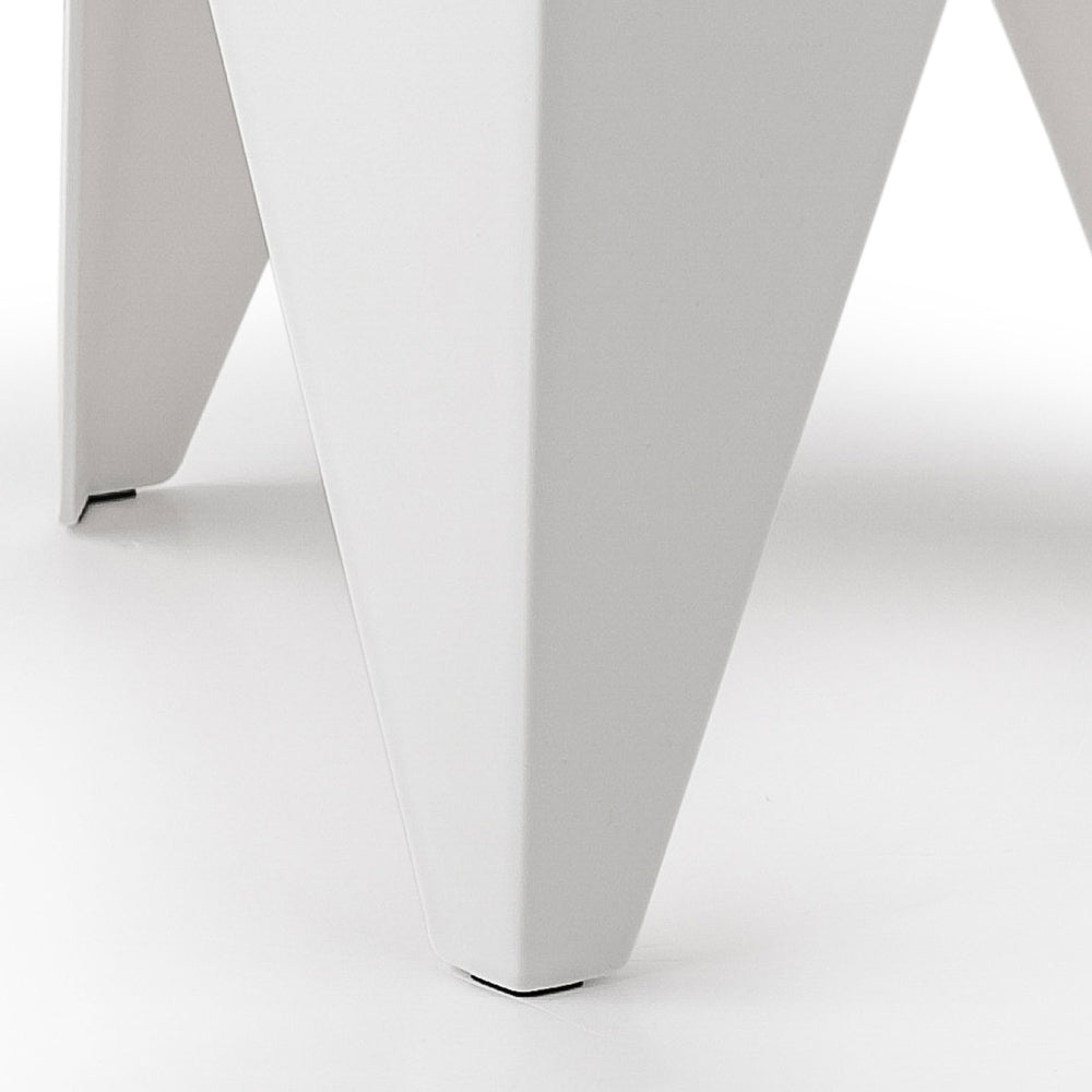 Set of 4 Nordic Stool Side Tables - White - Homecoze