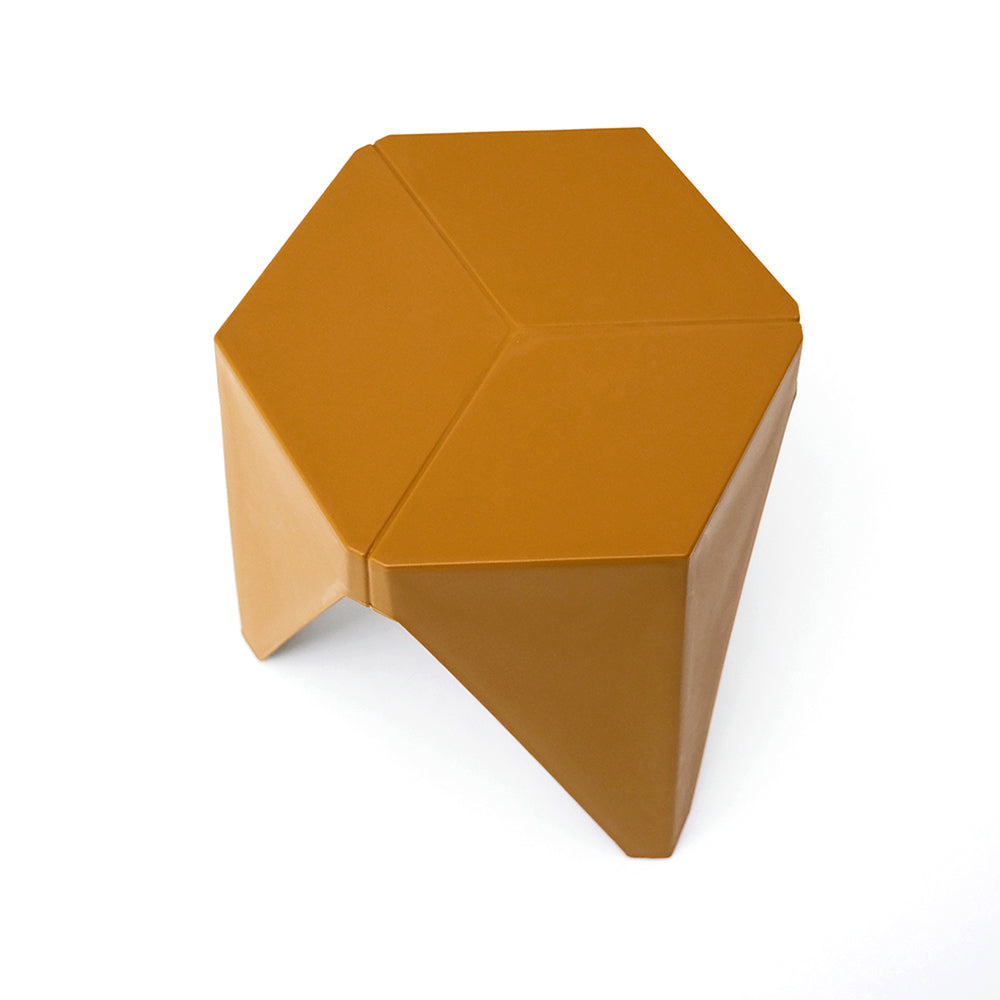 Set of 2 Nordic Stool Side Tables - Yellow - Homecoze