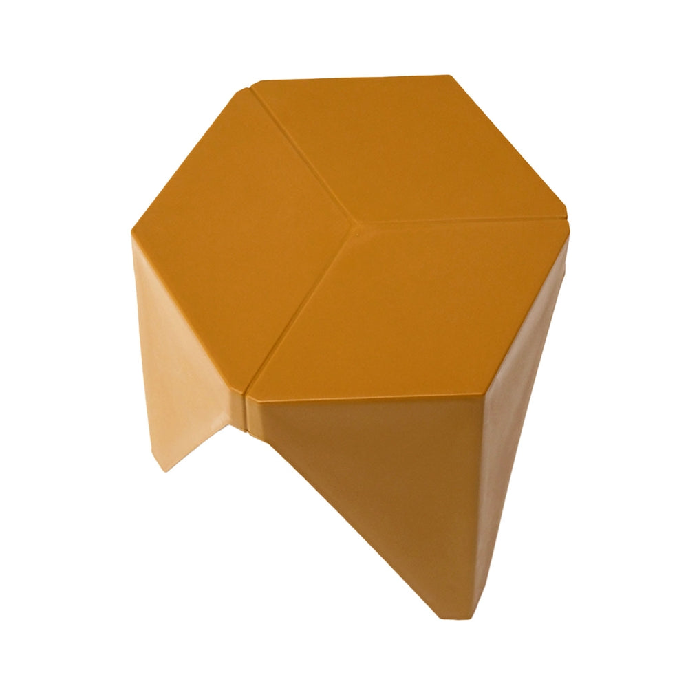 Set of 4 Nordic Stool Side Tables - Yellow - Homecoze