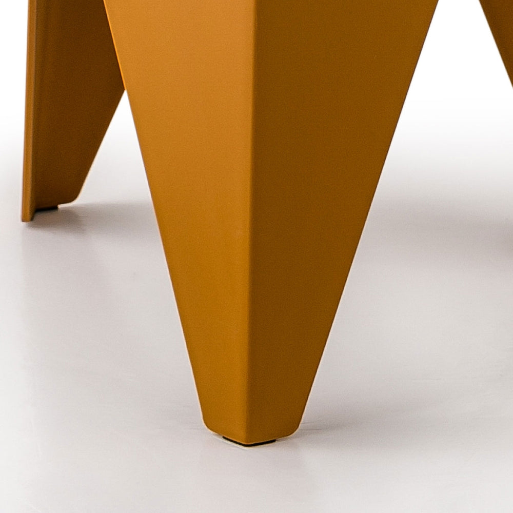 Set of 4 Nordic Stool Side Tables - Yellow - Homecoze