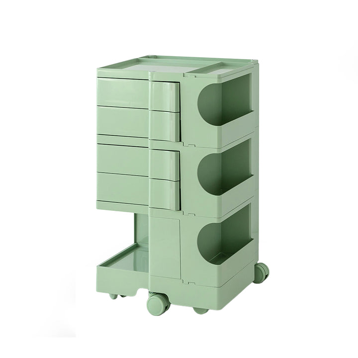 5-Tier Craft Trolley | Multipurpose Storage Cart - Green - Homecoze