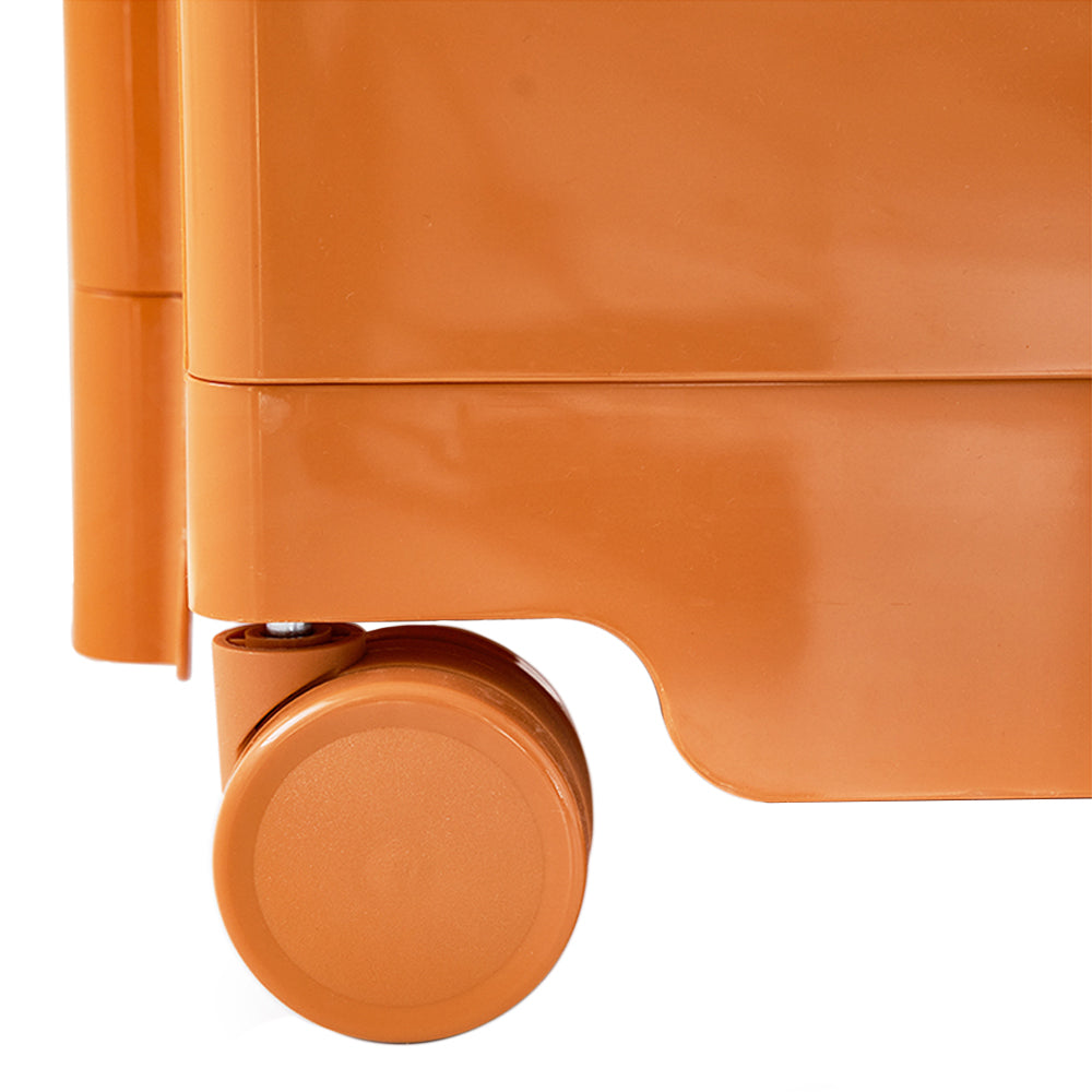 5-Tier Craft Trolley | Multipurpose Storage Cart - Orange - Homecoze
