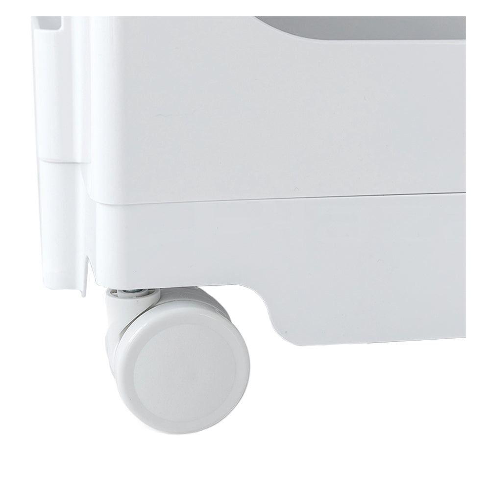 5-Tier Craft Trolley | Multipurpose Storage Cart - White - Homecoze