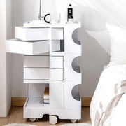 5-Tier Craft Trolley | Multipurpose Storage Cart - White - Homecoze