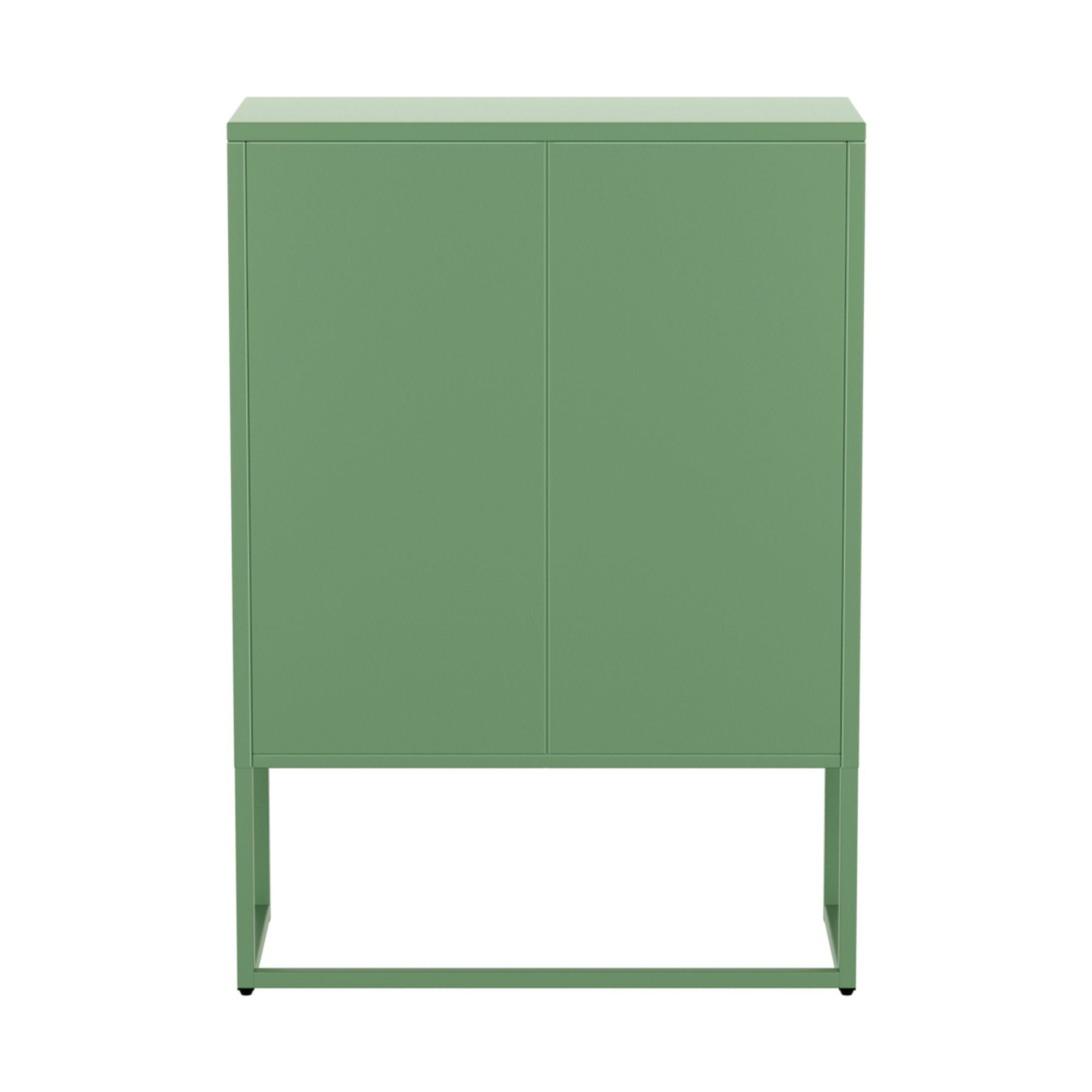 Metal Locker Circular Sideboard Cabinet - Mint Green
