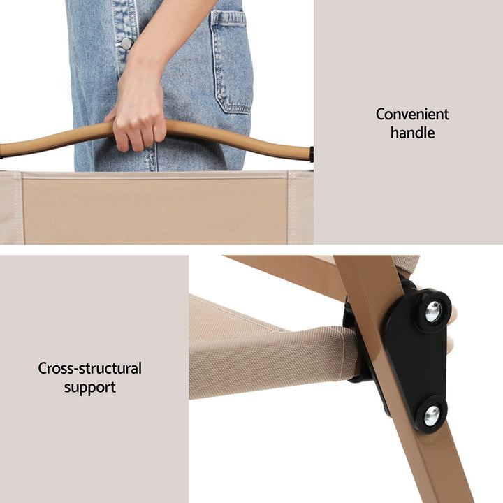 Outdoor Camping Chairs Portable Folding Beach Chair Patio Furniture - Homecoze