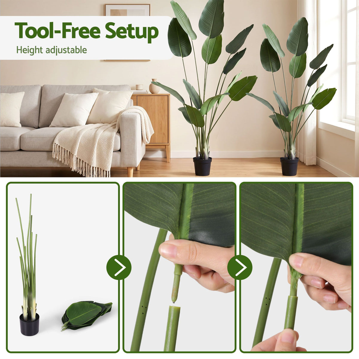 180cm Artificial Bird of Paradise Plant