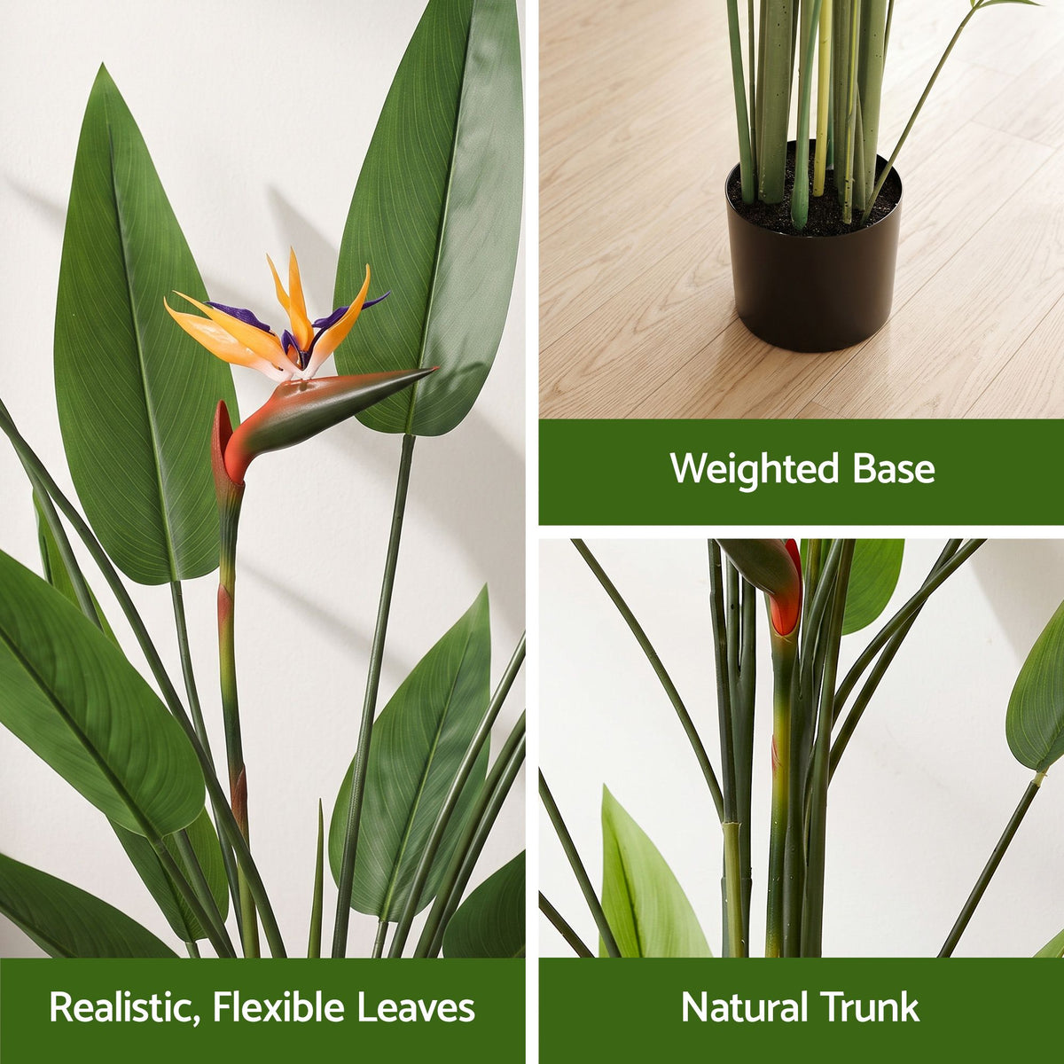150cm Artificial Bird of Paradise Plant with Flowers