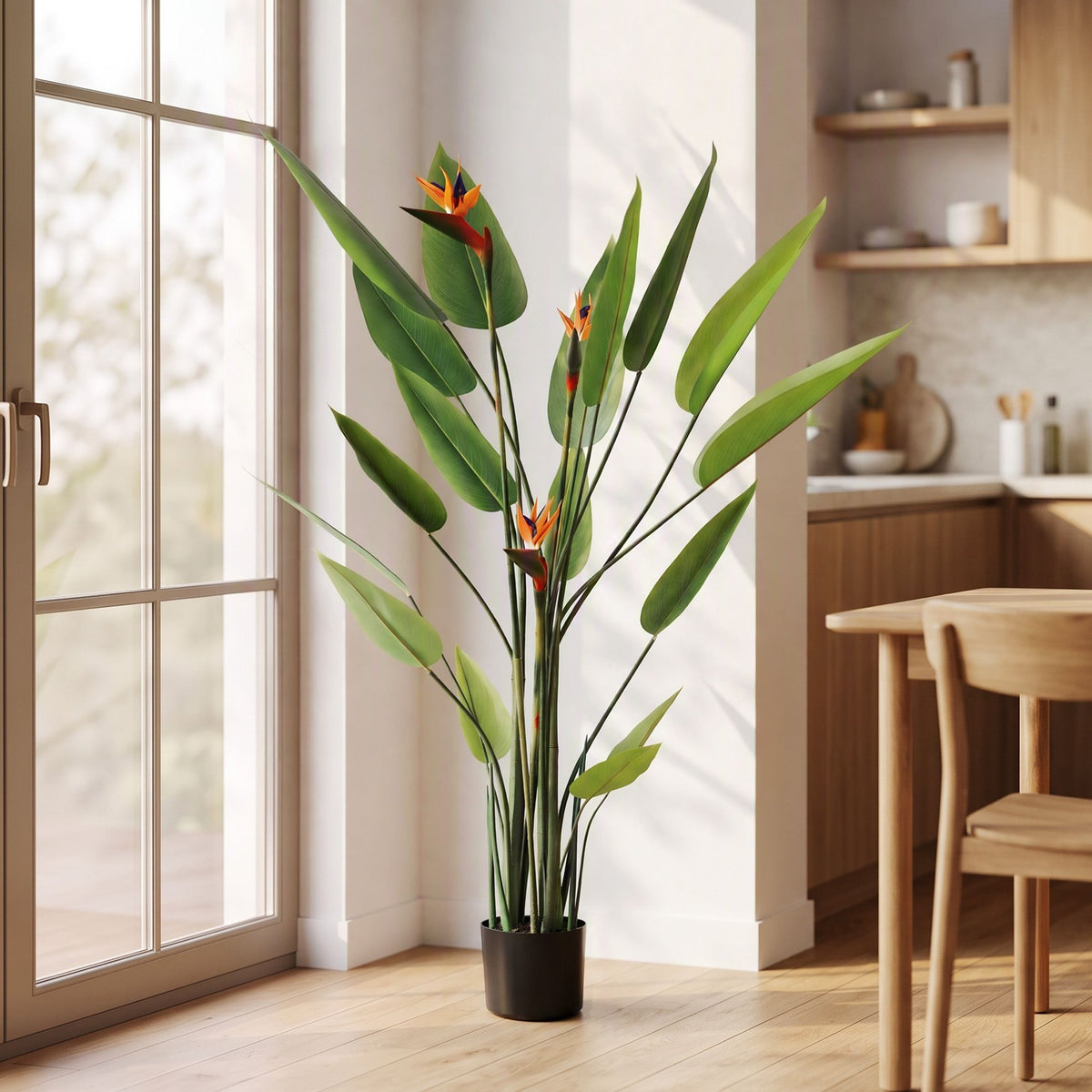 150cm Artificial Bird of Paradise Plant with Flowers