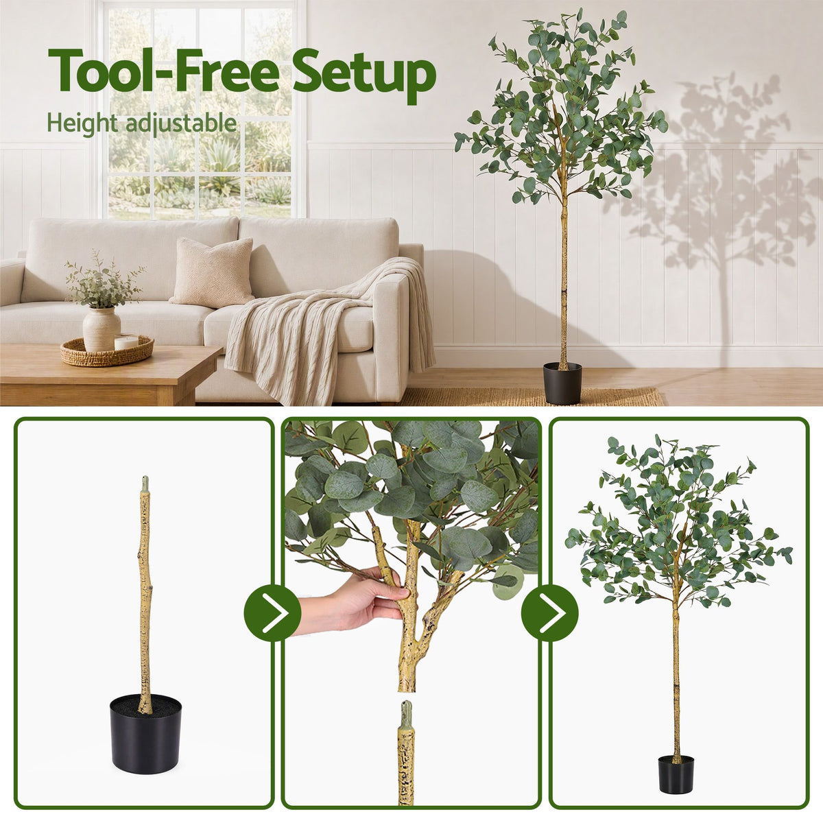 150cm Artificial Eucalyptus Tree